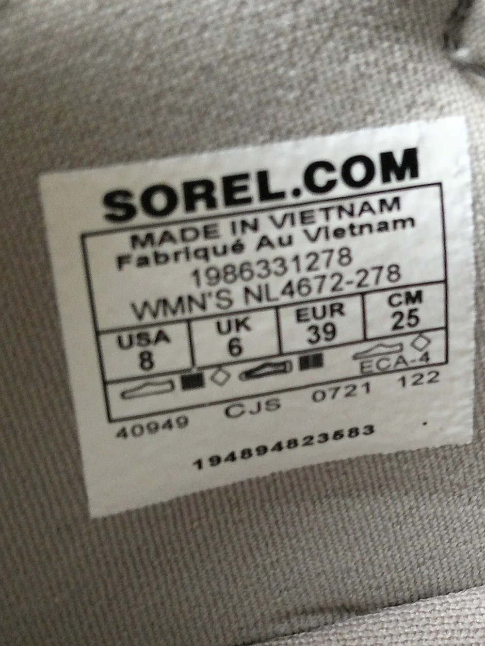 Sorel Women's Explorer Blitz Stride Lace Up Sneakers Size 8 Breathable Gray Knit